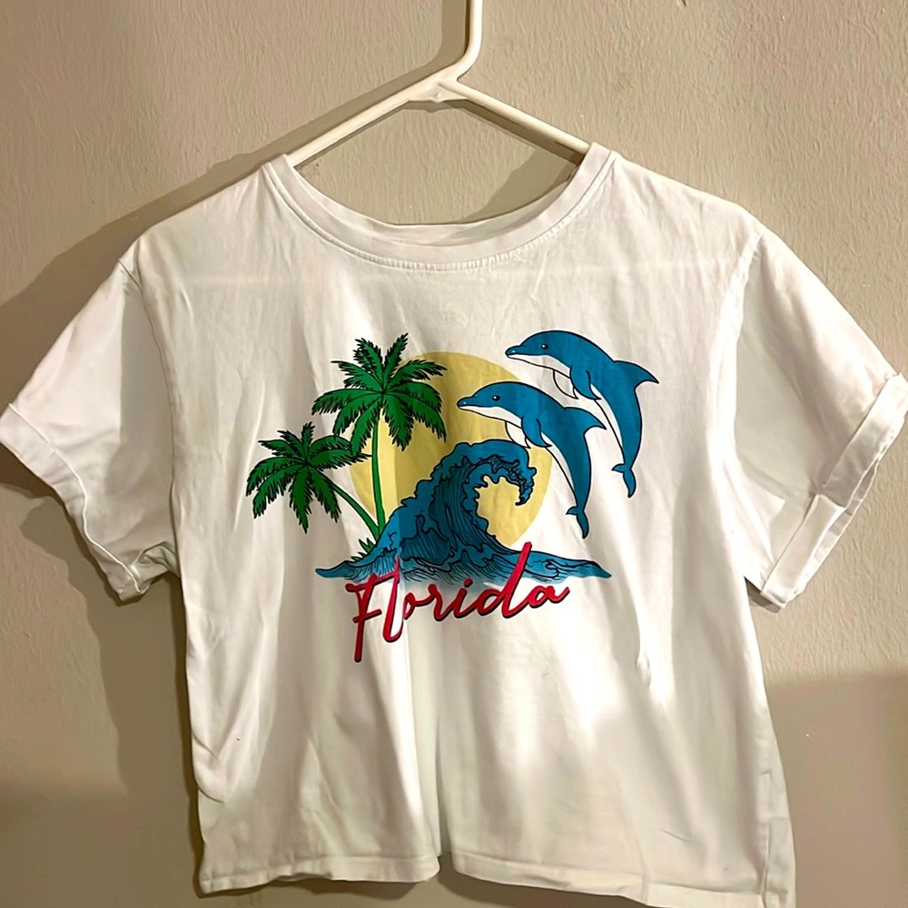 Florida Dolphin cropped Tee
